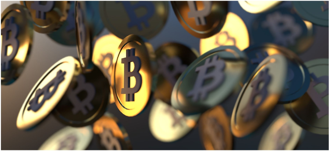 Cryptocurrency coins toss-up